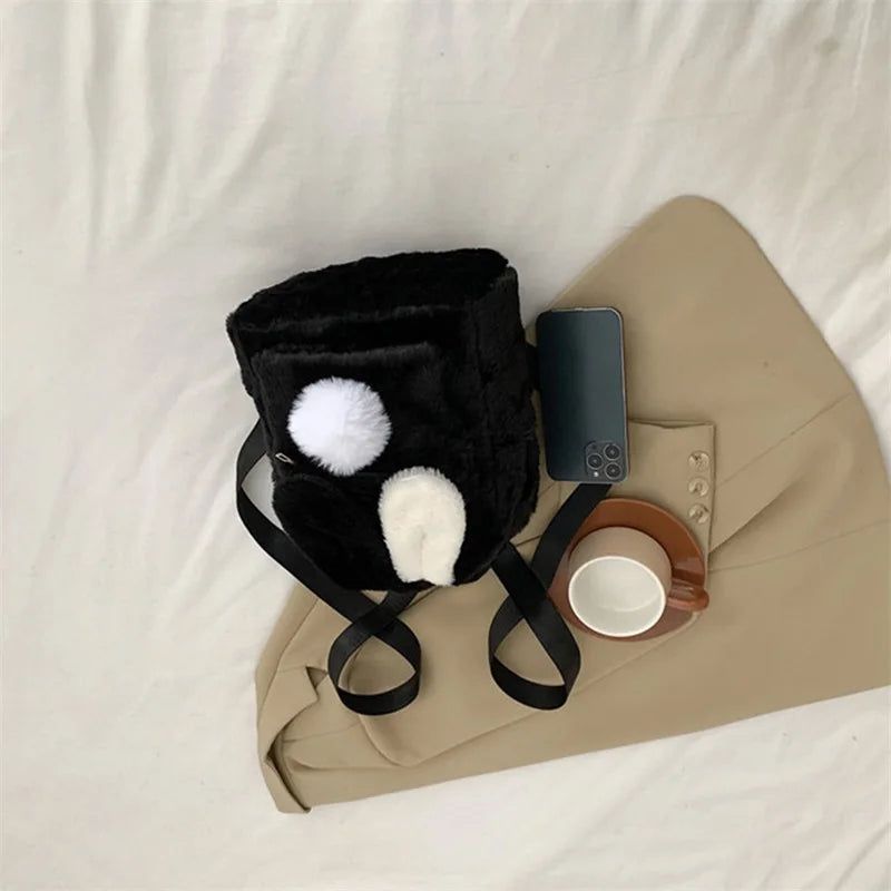 Sac à Dos Fourrure Lapin Rêve Doux – Image 10