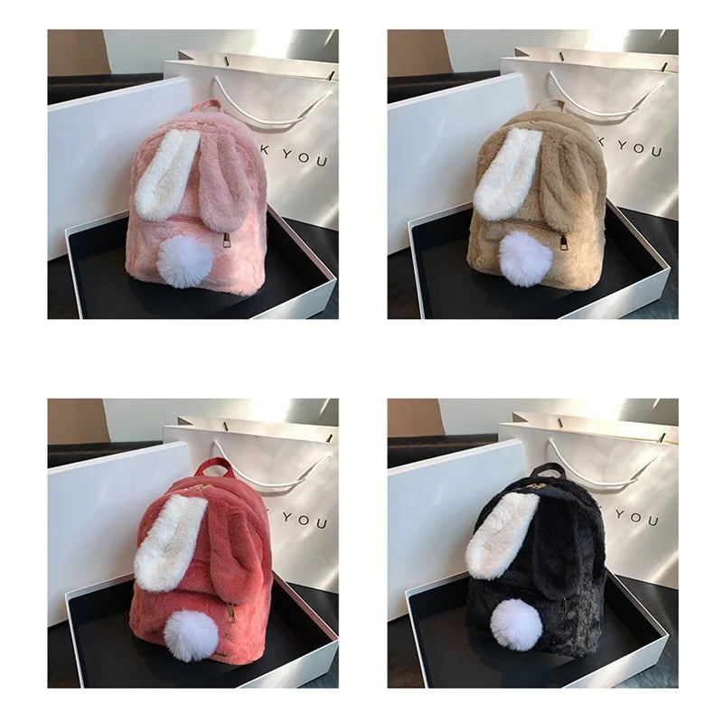 Sac à Dos Fourrure Lapin Rêve Doux – Image 8