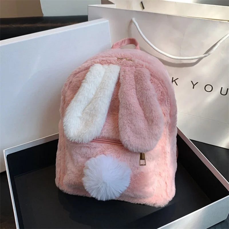 Sac à Dos Fourrure Lapin Rêve Doux – Image 19