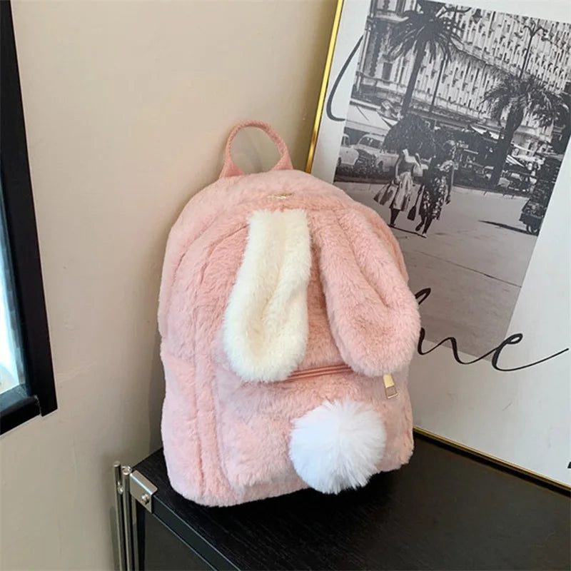 Sac à Dos Fourrure Lapin Rêve Doux – Image 18