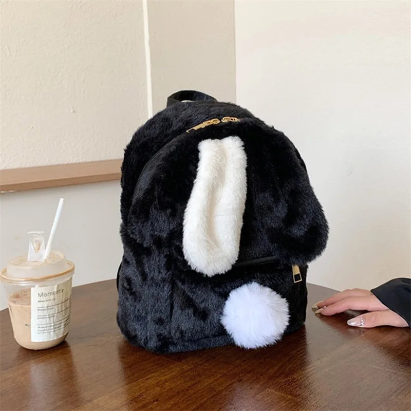 Sac à Dos Fourrure Lapin Rêve Doux – Image 12