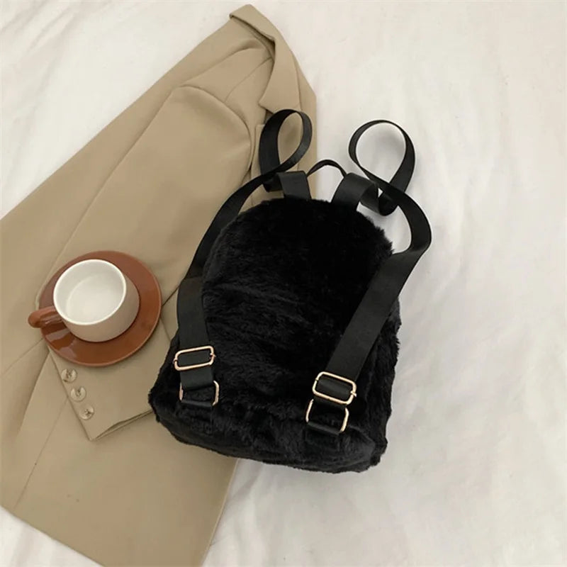 Sac à Dos Fourrure Lapin Rêve Doux – Image 11