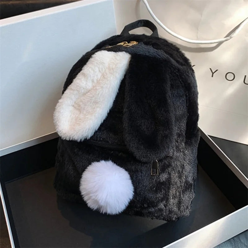 Sac à Dos Fourrure Lapin Rêve Doux – Image 15