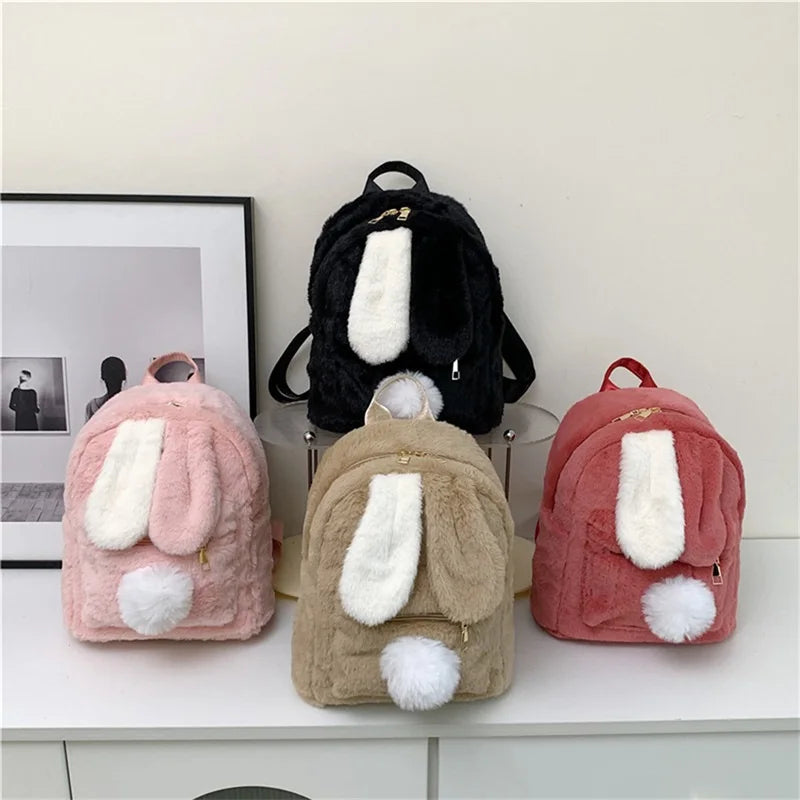 Sac à Dos Fourrure Lapin Rêve Doux – Image 9