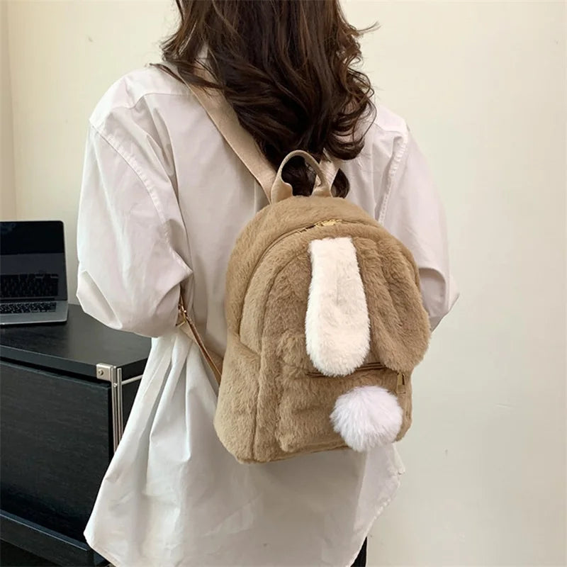Sac à Dos Fourrure Lapin Rêve Doux – Image 4